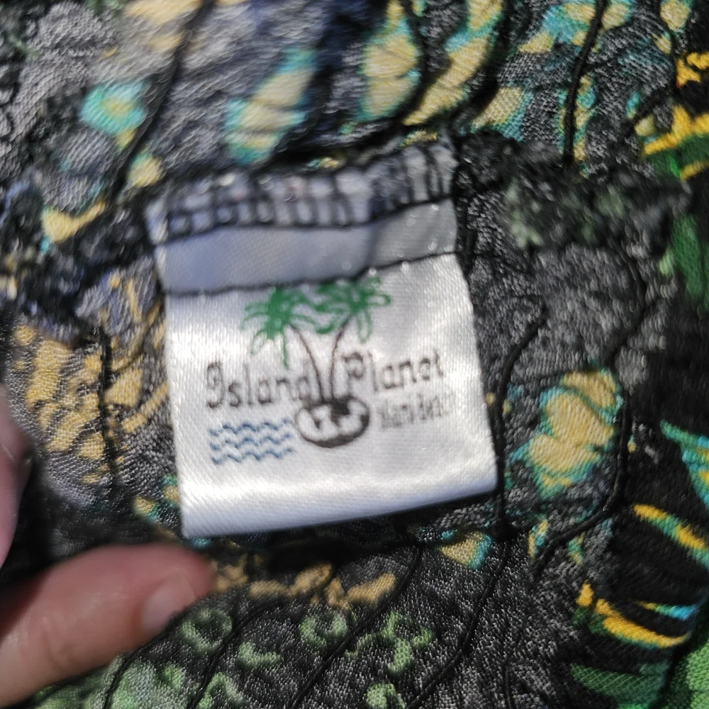 Island Planet Women's Colorful Tropical Print Leisure Palazzo Harem Pants Sz XS - Picture 6 of 7